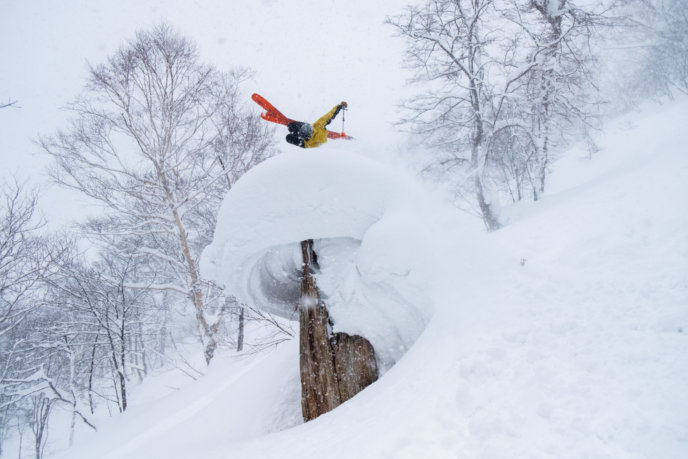 Winter Back Flip Ski