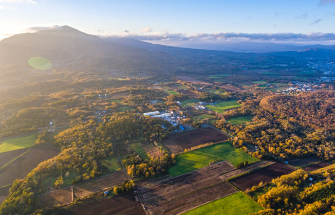Niseko From Above Ripe For Development Drone Photo Autumn