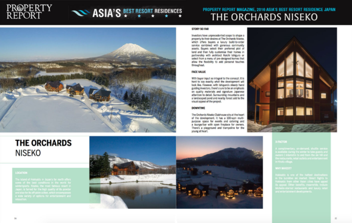 Property Report Marketing Best Asia Resort Residence The Orchards Niseko Spread