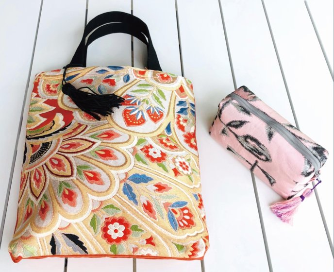Kimono Bags at the Tomoko Miyazaki Exhibition