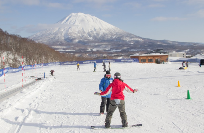 GoSnow private beginner area, Niseko