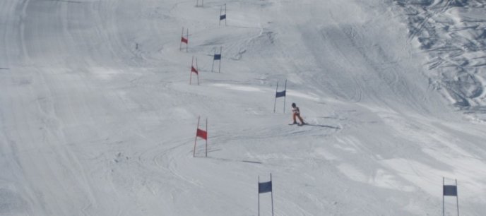 Ski Race Flags Red Blue Stock Image Pixabay