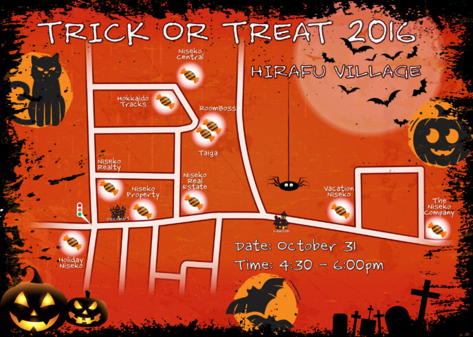 2016 Hirafu Trick Or Treat Map 1