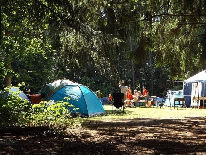 Camp site summer pixabay stock image