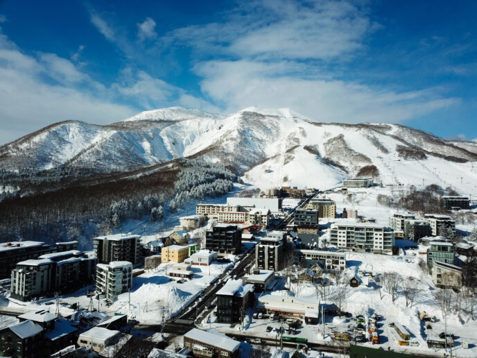 Drone Blue Skies Hirafu Village 01 11 18 8