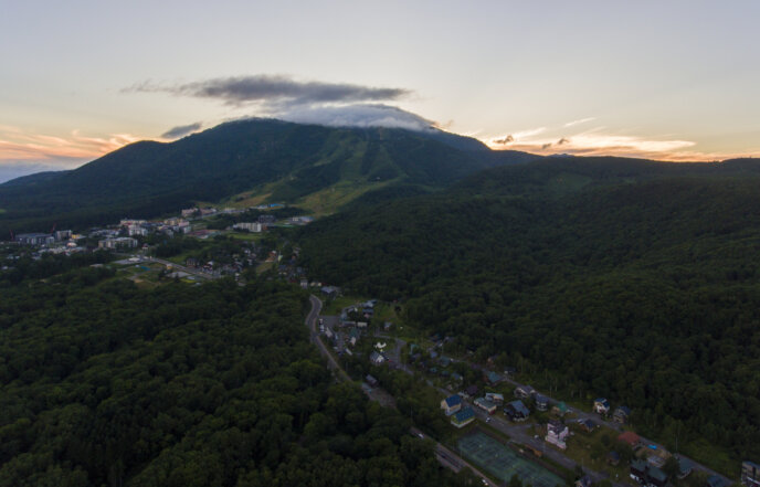 Hidde Hageman Drone Shot Of Hirafu In Summer