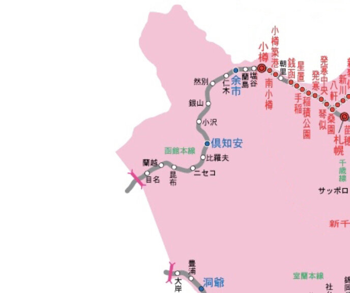 Jr Hokkaido Map