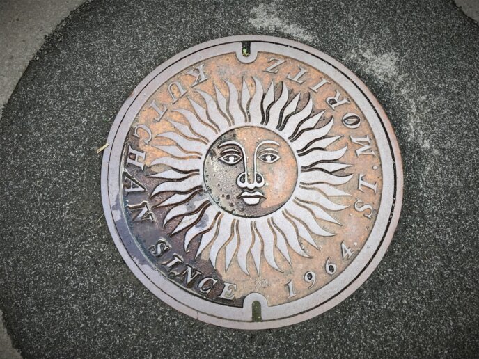 Kutchan Town St Moritz Sister Town Manhole Cover