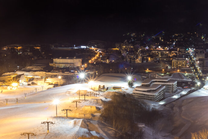 Night Skiing Hirafu Village 3