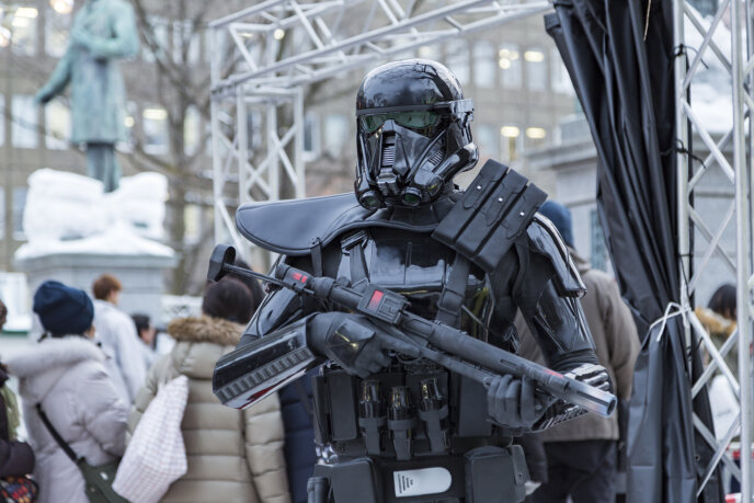 Snow Festival Sapporo Star Wars Statue Dark Trooper 2017 02 06 0106