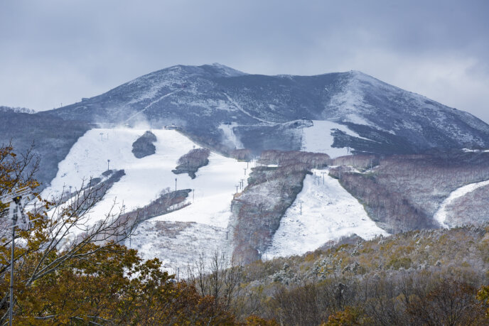 Snow on Mt Annupuri