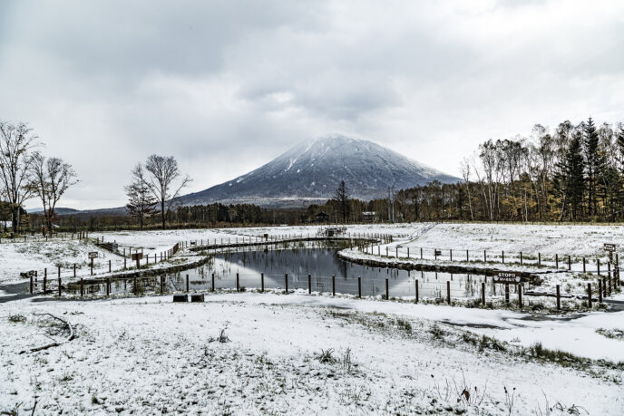 Snow on Mt Yotei