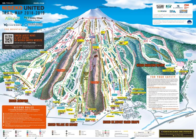 Winter 2018 19 Niseko United Map En Front