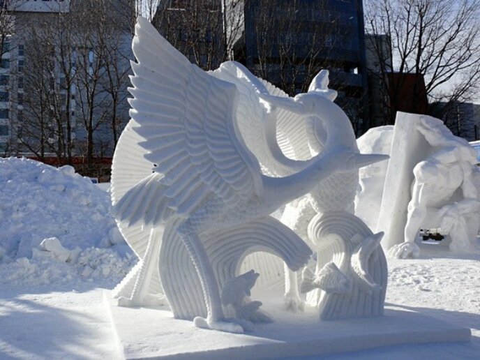 Crane Dance Winner Macao Sapporo Snow Festival 2017 Image Credit Snowfes