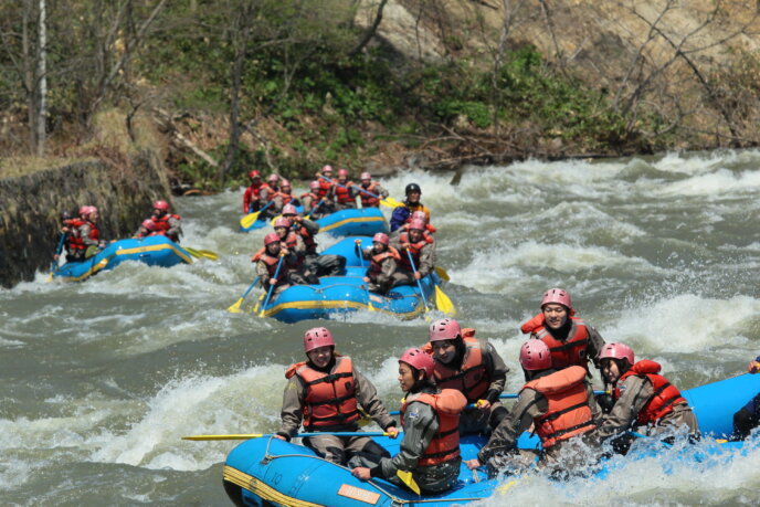 We just love spring rafting in Niseko with NAC