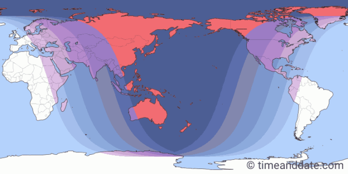 Timeanddate Com Lunar Eclipse Map Jan 31 Feb 1 2018