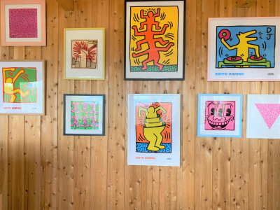 Posters on the wall at Key Spring Museum Restaurant