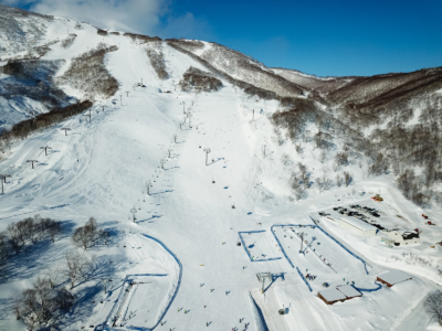 Blue Skies in winter on the chairlifts