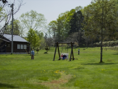 Enjoying A Swing Seat On A Spring Summer Day In Niseko Town Takeo Arishima Memorial Museum