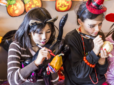 Kids In Costume At Halloween Family Event 2016