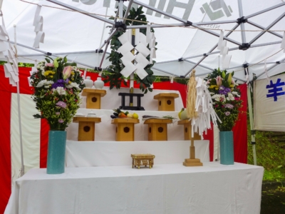 Mt Yotei Opening Ceremony Lake Hangetsu Start Kutchan Town June 2017 Spring 1 Ceremony Alter