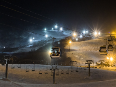 Night Ski Lights Grand Hirafu 01 24 18 7