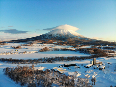 Drone Yotei Kutchan Town Jan2021