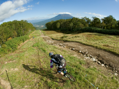 Mountain biking down the slopes
