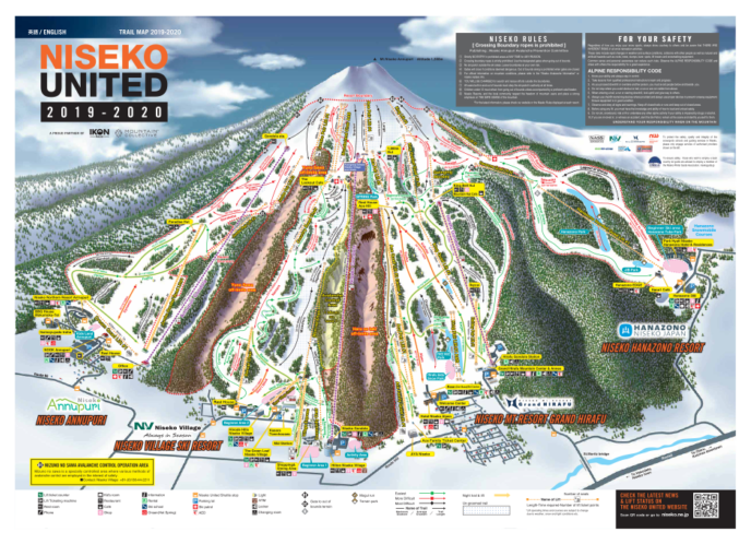 Niseko United Trail Map 2019 20