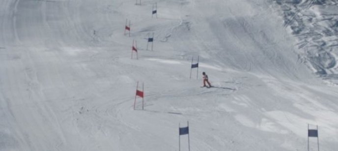 Ski Race Flags Red Blue Stock Image Pixabay
