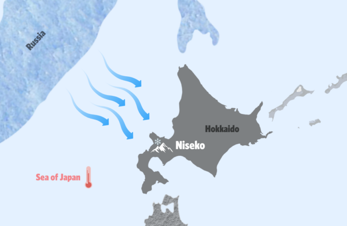 Niseko Snow Illustration